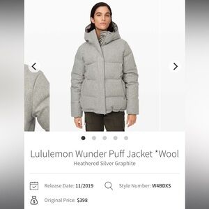 Lululemon Wunder Puff Jacket *Wool